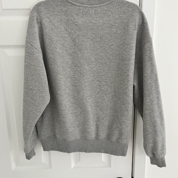 Anine Bing Kenny Sweatshirt Motel Heather Grey - Picture 3 of 10